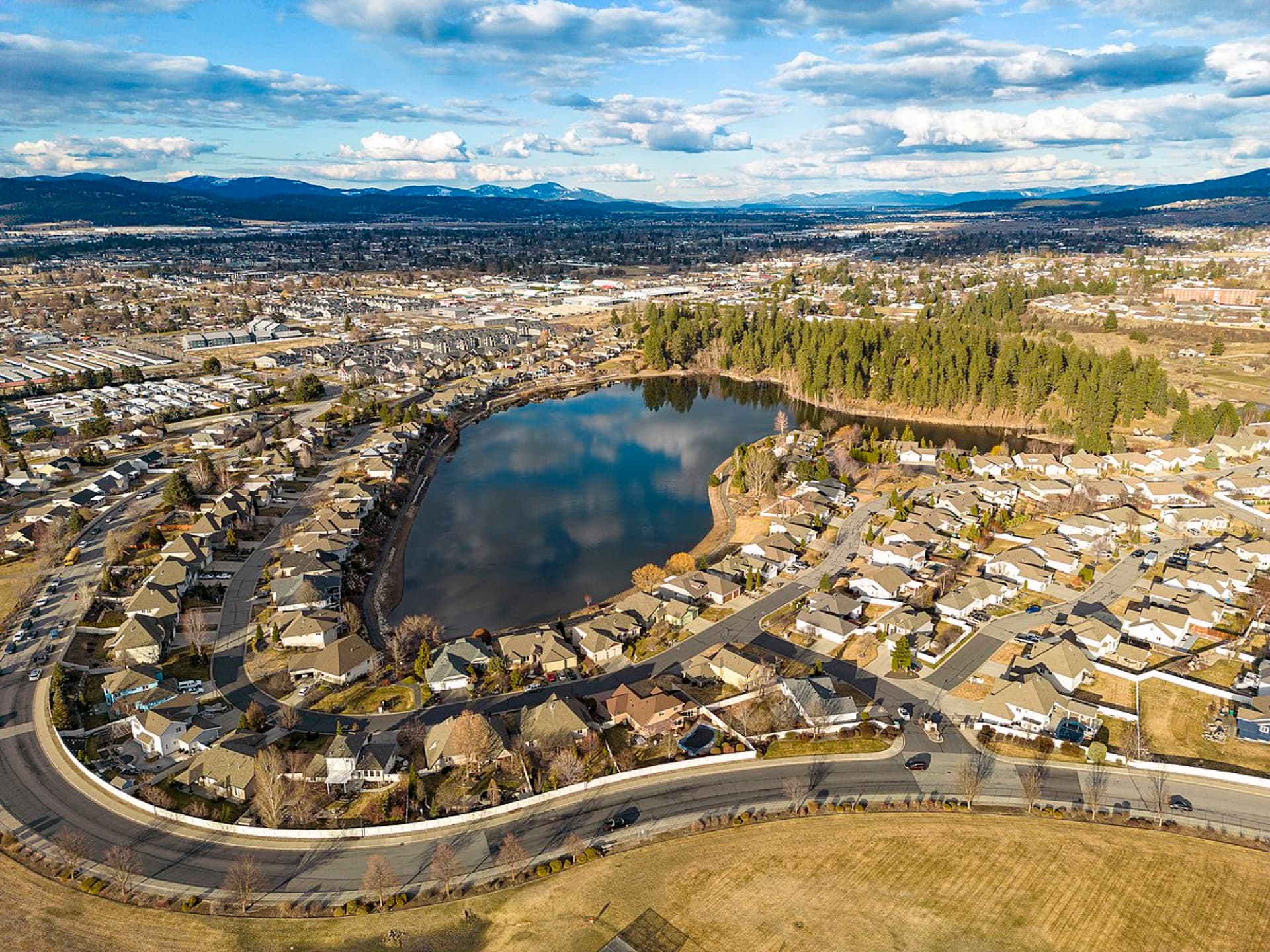 Spokane Valley aerial view